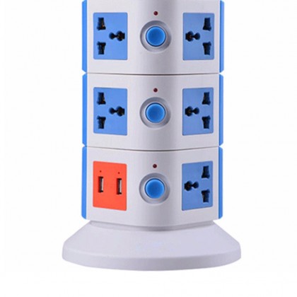 SafeMore SM-2U005 5 layer Outlets Power Strips with 2 or 4 USB Charging Ports