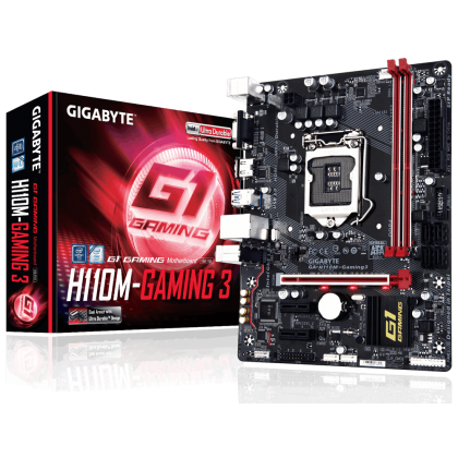GIGABYTE H110M G1 Gaming 3 Intel H110 LGA 1151 DDR4 HDMI VGA USB3 Skylake KabyLake MicroATX Motherboard - F20 BIOS + Intel Pentium G4560 3.5 GHz Dual-Core LGA 1151 Kaby Lake Desktop Processor + FREE McAfee Internet Security GIGABYTE H110M G1 Gaming 3 Intel H110 LGA 1151 DDR4 HDMI VGA USB3 Skylake KabyLake MicroATX Motherboard - F20 BIOS + Intel Pentium G4560 3.5 GHz Dual-Core LGA 1151 Kaby Lake Desktop Processor + FREE McAfee Internet Security