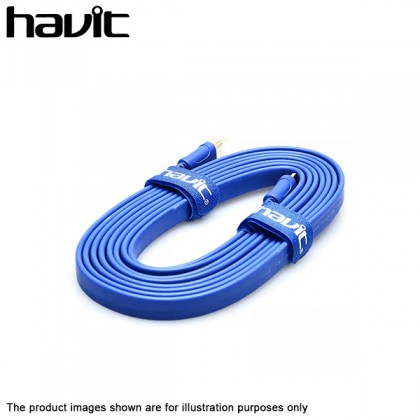 Havit 2K HDMI 1.4 3D Full HD 1080P HDTV Signal Flat Cable 3M (10ft) Havit 2K HDMI 1.4 3D Full HD 1080P HDTV Signal Flat Cable 3M (10ft)