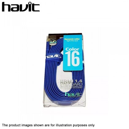 Havit 2K HDMI 1.4 3D Full HD 1080P HDTV Signal Flat Cable 3M (10ft) Havit 2K HDMI 1.4 3D Full HD 1080P HDTV Signal Flat Cable 3M (10ft)