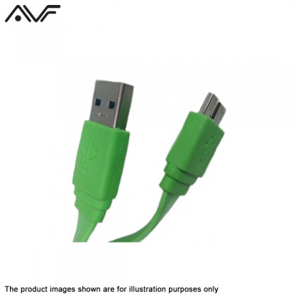 AVF S-Smartphone 3 Micro USB 3.0 5Gbps Super Speed Sync & Charge Cable - Green AVF S-Smartphone 3 Micro USB 3.0 5Gbps Super Speed Sync & Charge Cable - Green