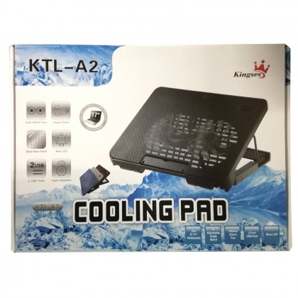 Kingses KTL-A2 Laptop Cooling Pad for 9"-17" Notebook Black / Blue Kingses KTL-A2 Laptop Cooling Pad for 9"-17" Notebook Black / Blue