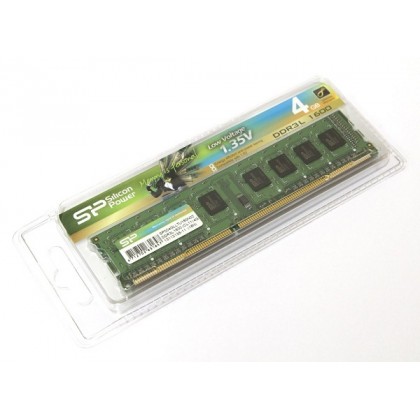 Silicon Power 4GB DDR3L 1600 Low Voltage UDIMM Desktop Memory - SP004GLLTU160N02 Silicon Power 4GB DDR3L 1600 Low Voltage UDIMM Desktop Memory - SP004GLLTU160N02