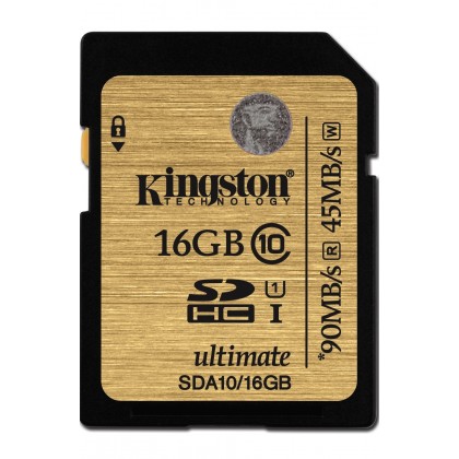 Kingston 16GB SDHC Class 10 UHS-I Flash Card Kingston 16GB SDHC Class 10 UHS-I Flash Card