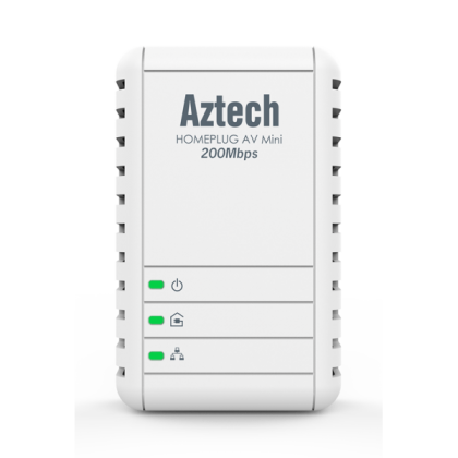 Aztech HL113E HomePlug AV 200Mbps Ethernet Adapter - Twin Pack Aztech HL113E HomePlug AV 200Mbps Ethernet Adapter - Twin Pack
