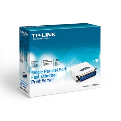 TP-Link TL-PS110P Single Parallel Port Fast Ethernet Print Server - Internet Printing Protocol IPP SMB