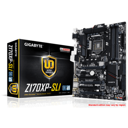 Gigabyte GA-Z170XP-SLI LGA 1151 DDR4 HDMI 4K SATA 6Gb/s USB 3.1 ATX Gaming Internet Mining Motherboard Gigabyte GA-Z170XP-SLI LGA 1151 DDR4 HDMI 4K SATA 6Gb/s USB 3.1 ATX Gaming Internet Mining Motherboard