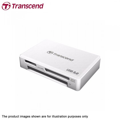 Transcend All In One USB 3.0 Card Reader (TS-RDF8W) White Transcend All In One USB 3.0 Card Reader (TS-RDF8W) White