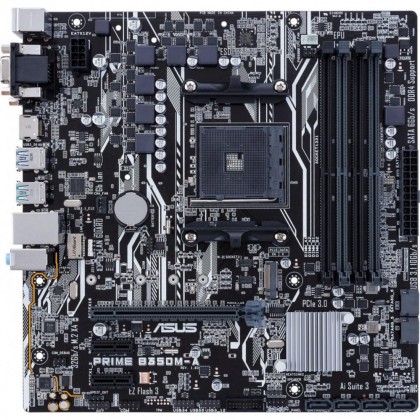 Asus Prime B350M-A MICRO ATX RYZEN MOTHERBOARD AM4 B350 VGA DVI HDMI USB 3.1 GEN 1 & GEN 2