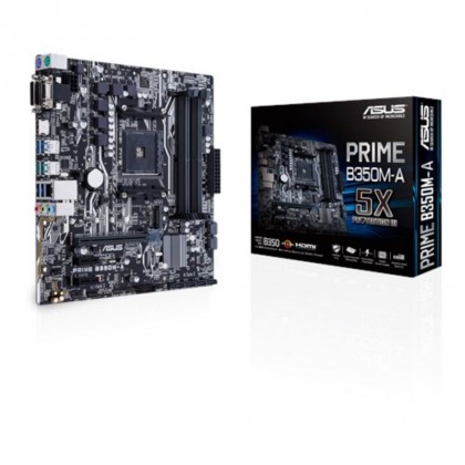 Asus Prime B350M-A MICRO ATX RYZEN MOTHERBOARD AM4 B350 VGA DVI HDMI USB 3.1 GEN 1 & GEN 2