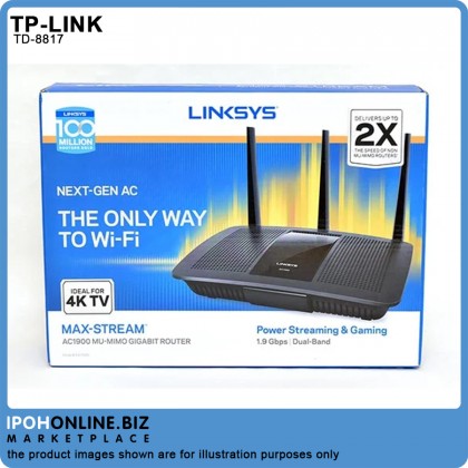 Linksys EA7500 Max Stream AC1900 Mu-Mimo Gigabit Wi-Fi Router Linksys EA7500 Max Stream AC1900 Mu-Mimo Gigabit Wi-Fi Router