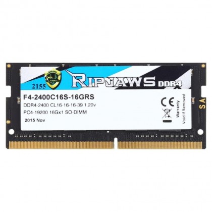 G.SKILL Ripjaws 16GB DDR4 2400Mhz SODIMM 2400 Laptop Gaming Ram G.SKILL Ripjaws 16GB DDR4 2400Mhz SODIMM 2400 Laptop Gaming Ram