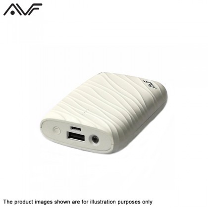AVF Cobbiestone Portable Power Bank with 10400 mAH - White PowerBank AVF Cobbiestone Portable Power Bank with 10400 mAH - White PowerBank