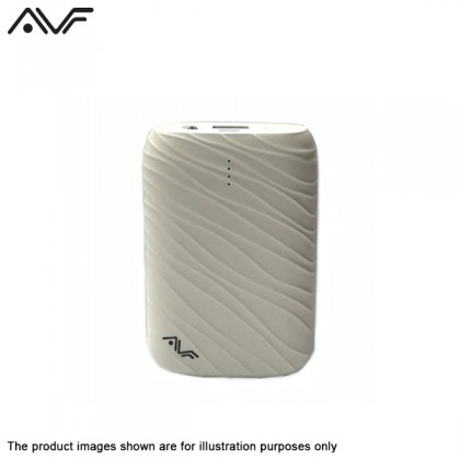 AVF Cobbiestone Portable Power Bank with 10400 mAH - White PowerBank AVF Cobbiestone Portable Power Bank with 10400 mAH - White PowerBank