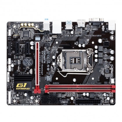GIGABYTE H110M G1 Gaming 3 Intel H110 LGA 1151 DDR4 HDMI VGA USB3 Skylake KabyLake MicroATX Motherboard - F20 BIOS GIGABYTE H110M G1 Gaming 3 Intel H110 LGA 1151 DDR4 HDMI VGA USB3 Skylake KabyLake MicroATX Motherboard - F20 BIOS