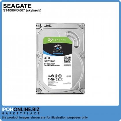 Seagate ST4000VX007 4TB SkyHawk Surveillance 64MB Internal 3.5 Inch HDD DVR NVR CCTV Hard Disk Drive Seagate ST4000VX007 4TB SkyHawk Surveillance 64MB Internal 3.5 Inch HDD DVR NVR CCTV Hard Disk Drive