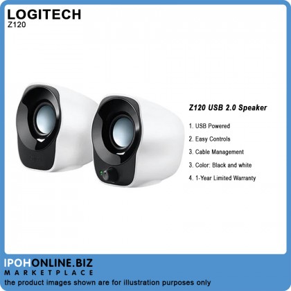 Logitech Z120 USB Powered 2.0 Stereo Speaker