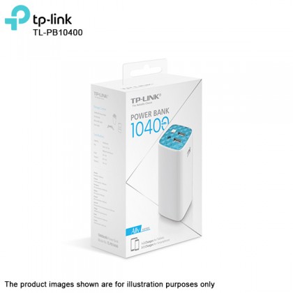 TP-LINK TL-PB10400 High Capacity 10400mAh Dual-Port Portable USB Battery Charger Power Bank For Smartphones & Tablets TP-LINK TL-PB10400 High Capacity 10400mAh Dual-Port Portable USB Battery Charger Power Bank For Smartphones & Tablets