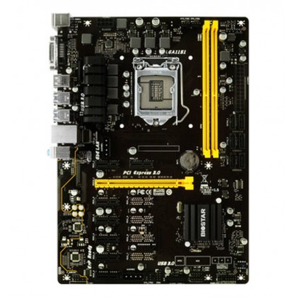 Biostar TB250-BTC+ Core i7 / i5 / i3 LGA 1151 Intel B250 DDR4 7+1 GPU AMD Nvidia Crypto Mining Bitcoin Ethereum Motherboard Biostar TB250-BTC+ Core i7 / i5 / i3 LGA 1151 Intel B250 DDR4 7+1 GPU AMD Nvidia Crypto Mining Bitcoin Ethereum Motherboard