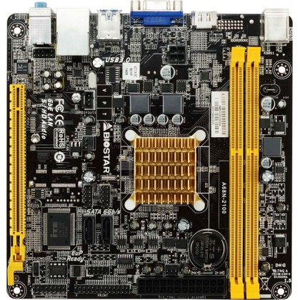 Biostar A68N-2100 AMD E1-2100 Dual-Core APU VGA HDMI DDR3 Mini ITX Motherboard Biostar A68N-2100 AMD E1-2100 Dual-Core APU VGA HDMI DDR3 Mini ITX Motherboard