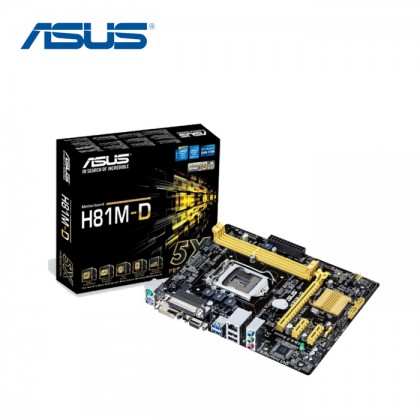 Asus H81M-D Intel H81M LGA 1150 DDR3 VGA DVI USB 3.0 Micro ATX Motherboard + Intel Pentium G3260 3.3GHz Dual-Core LGA 1150 Desktop Processor-Promo Pack Asus H81M-D Intel H81M LGA 1150 DDR3 VGA DVI USB 3.0 Micro ATX Motherboard + Intel Pentium G3260 3.3GHz Dual-Core LGA 1150 Desktop Processor-Promo Pack
