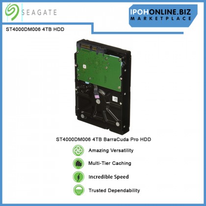 Seagate ST4000DM006 4TB BarraCuda Pro 128MB 7200RPM Internal‎ 3.5 inch Hard Disk Drive Performance HDD