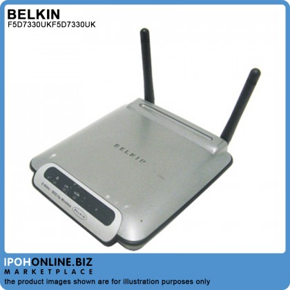 Belkin F5D7330UK 802.11g 54Mbps Wireless Ethernet Bridge Belkin F5D7330UK 802.11g 54Mbps Wireless Ethernet Bridge