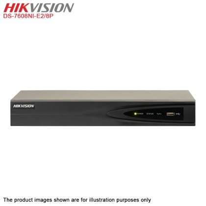 Hikvision DS-7608NI-E2/8P 8 Channel 1920x1080P Up To 6MP CCTV Embedded Plug & Play NVR with 8 x 100 Mbps PoE Network Port Hikvision DS-7608NI-E2/8P 8 Channel 1920x1080P Up To 6MP CCTV Embedded Plug & Play NVR with 8 x 100 Mbps PoE Network Port