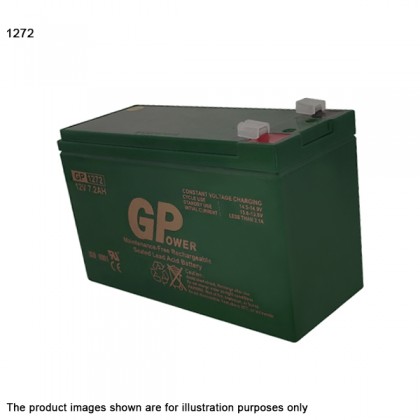 GPower 1272 12V 7.0AH Rechargeable Seal Lead Acid Back Up Battery - Autogate / Alarm / UPS Backup