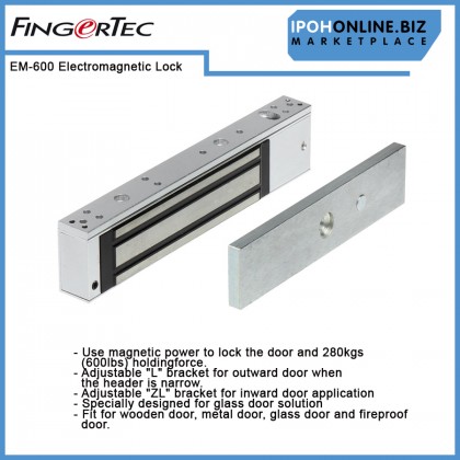 FingerTec EM-600 12VDC/24VDC Electromagnetic Lock FingerTec EM-600 12VDC/24VDC Electromagnetic Lock