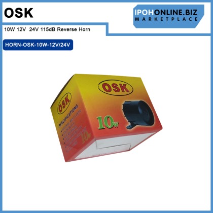 OSK 10W 12V / 24V 115dB Reverse Horn OSK 10W 12V / 24V 115dB Reverse Horn
