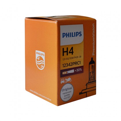 Philips 12342PRC1 H4 12V 60/55W P43t-38 Premium Version Bulb Philips 12342PRC1 H4 12V 60/55W P43t-38 Premium Version Bulb