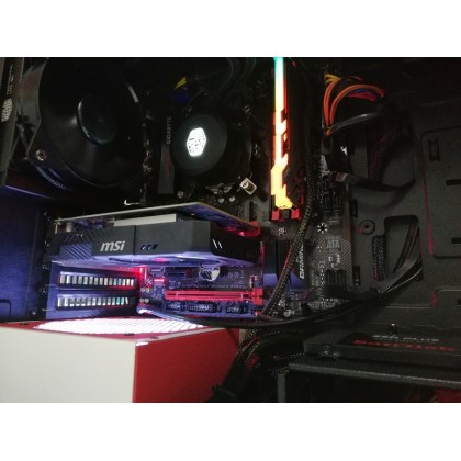Gigabyte GA-A320M-DS2 AMD AM4 DDR4 USB 3.1 Micro ATX Motherboard + MSI GeForce GTX 1050 Ti AERO ITX 4G OC Gaming Graphic Card + AMD Ryzen 3 1200 Precision Boost Processor + Silicon Power 8GB DDR4 2400 Desktop Ram
