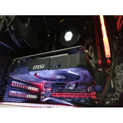 Gigabyte GA-A320M-DS2 AMD AM4 DDR4 USB 3.1 Micro ATX Motherboard + MSI GeForce GTX 1050 Ti AERO ITX 4G OC Gaming Graphic Card + AMD Ryzen 3 1200 Precision Boost Processor + Silicon Power 8GB DDR4 2400 Desktop Ram