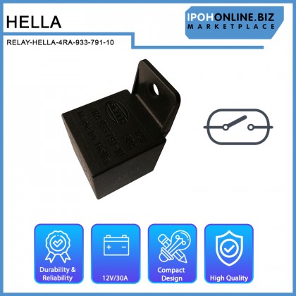 Hella 12V 30A 4RA 933 791-101 Relay Hella 12V 30A 4RA 933 791-101 Relay