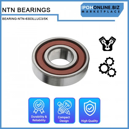 NTN 6303LLUC3/5K Deep Groove Ball Bearing 6300 series LLU C3 / 5K NTN 6303LLUC3/5K Deep Groove Ball Bearing 6300 series LLU C3 / 5K