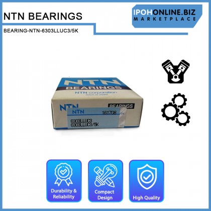 NTN 6303LLUC3/5K Deep Groove Ball Bearing 6300 series LLU C3 / 5K NTN 6303LLUC3/5K Deep Groove Ball Bearing 6300 series LLU C3 / 5K