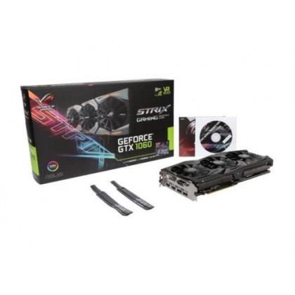 ASUS ROG STRIX GEFORCE GTX 1060 OC EDITION 6GB GDDR5 AURA VR DVI HDMI PCIe Mining Gaming GRAPHIC CARD STRIX-GTX1060-O6G-GAMING ASUS ROG STRIX GEFORCE GTX 1060 OC EDITION 6GB GDDR5 AURA VR DVI HDMI PCIe Mining Gaming GRAPHIC CARD STRIX-GTX1060-O6G-GAMING