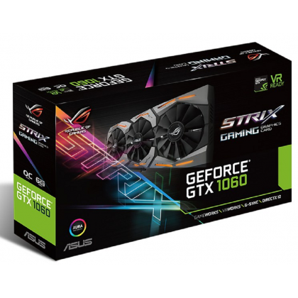 ASUS ROG STRIX GEFORCE GTX 1060 OC EDITION 6GB GDDR5 AURA VR DVI HDMI PCIe Mining Gaming GRAPHIC CARD STRIX-GTX1060-O6G-GAMING ASUS ROG STRIX GEFORCE GTX 1060 OC EDITION 6GB GDDR5 AURA VR DVI HDMI PCIe Mining Gaming GRAPHIC CARD STRIX-GTX1060-O6G-GAMING