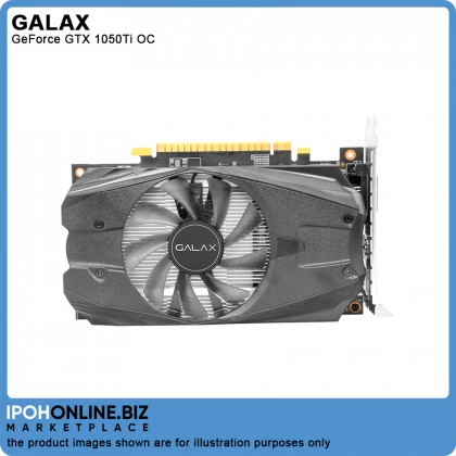 Galax GeForce GTX 1050 Ti 4GB GDDR5 128Bit PCIE OC Factory Overclocked DVI-D HDMI DP Gaming Mining Graphic Card