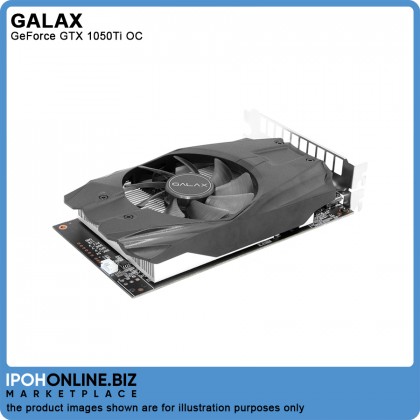 Galax GeForce GTX 1050 Ti 4GB GDDR5 128Bit PCIE OC Factory Overclocked DVI-D HDMI DP Gaming Mining Graphic Card