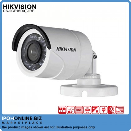 Hikvision DS-2CE16D0T-IRF 2MP 1080P Fixed Mini Bullet Camera Hikvision DS-2CE16D0T-IRF 2MP 1080P Fixed Mini Bullet Camera