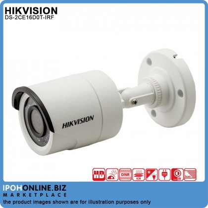 Hikvision DS-2CE16D0T-IRF 2MP 1080P Fixed Mini Bullet Camera Hikvision DS-2CE16D0T-IRF 2MP 1080P Fixed Mini Bullet Camera