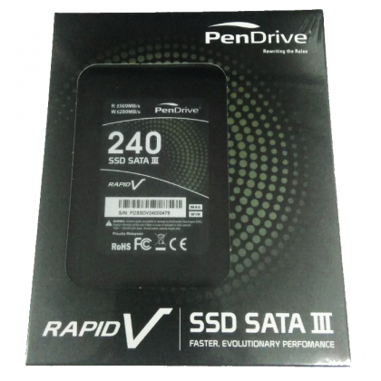 PenDrive SSD RapidV 2.5 inch 240GB SATA III SSD Internal Solid State Drive 