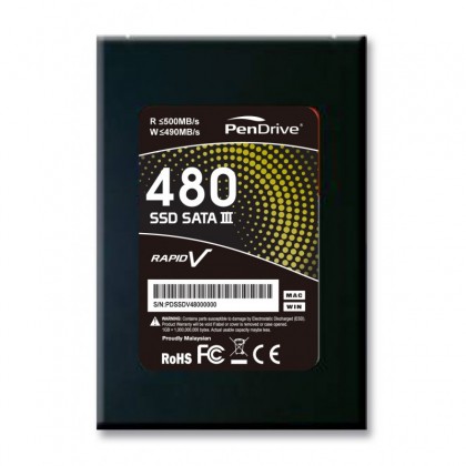 PenDrive 480GB RapidV SSD SATA III 2.5 inch Internal Solid State Drive