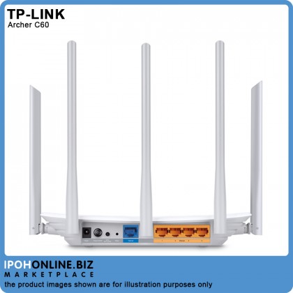 TP-Link Archer C60 AC1350 Wireless Dual Band Router TP-Link Archer C60 AC1350 Wireless Dual Band Router