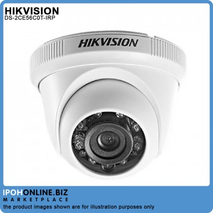 Hikvision DS-2CE56C0T-IRP 1MP 3.6mm Fixed Indoor Turret Camera Hikvision DS-2CE56C0T-IRP 1MP 3.6mm Fixed Indoor Turret Camera