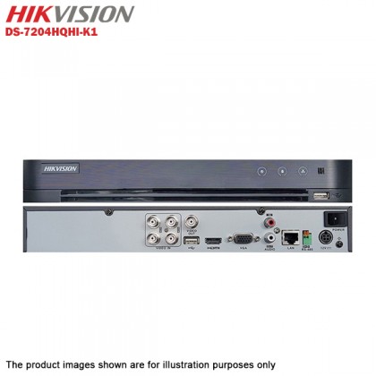 Hikvision Turbo HD 4 Channel CCTV DVR DS-7204HQHI-K1 + Hikvision 1MP 720P Bullet Camera DS-2CE16C0T-IRP & Dome Camera DS-2CE56C0T-IRP + 1TB Seagate Skyhawk CCTV HDD