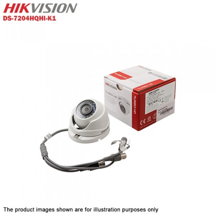 Hikvision Turbo HD 4 Channel CCTV DVR DS-7204HQHI-K1 + Hikvision 1MP 720P Bullet Camera DS-2CE16C0T-IRP & Dome Camera DS-2CE56C0T-IRP + 1TB Seagate Skyhawk CCTV HDD
