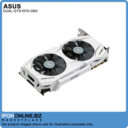 Asus Dual Series NVIDIA GeForce GTX 1070 OC Edition 8GB GDDR5 DVI HDMI MINING VR 4K Gaming Graphic Card DUAL-GTX1070-08G Asus Dual Series NVIDIA GeForce GTX 1070 OC Edition 8GB GDDR5 DVI HDMI MINING VR 4K Gaming Graphic Card DUAL-GTX1070-08G